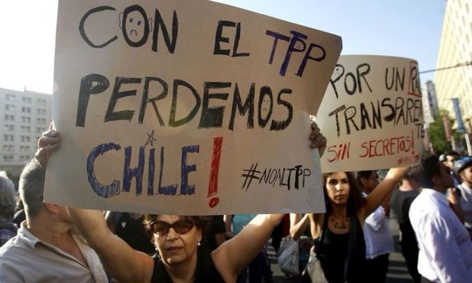 Organizaciones internacionales respaldan a movimiento en Chile contra el TPP 11