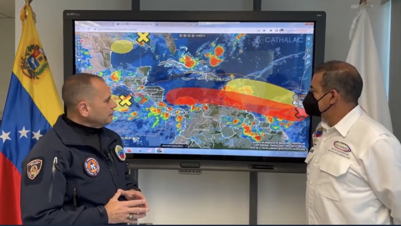 Venezuela: alerta por onda tropical que podría convertirse en tormenta