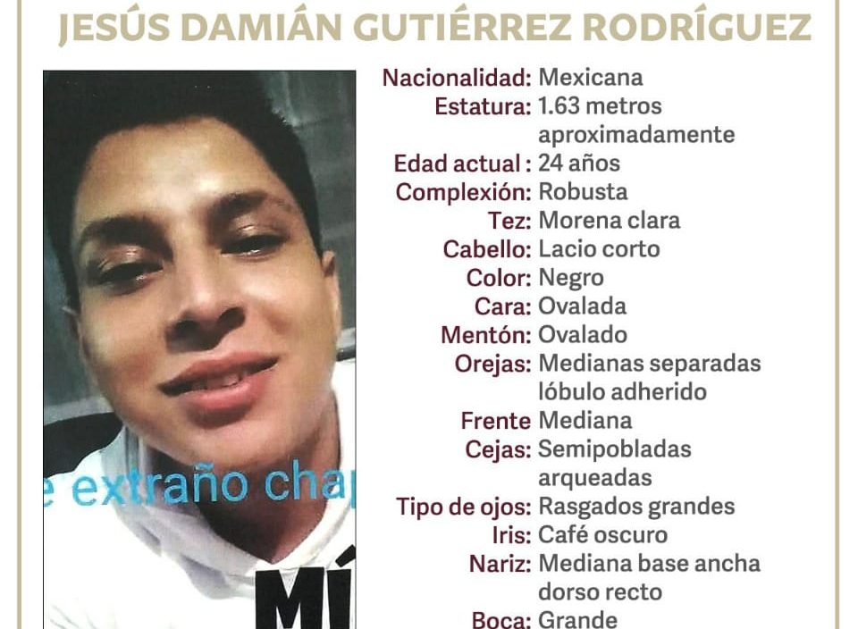 Familiares piden ayuda para encontrar a Damián Rodríguez
