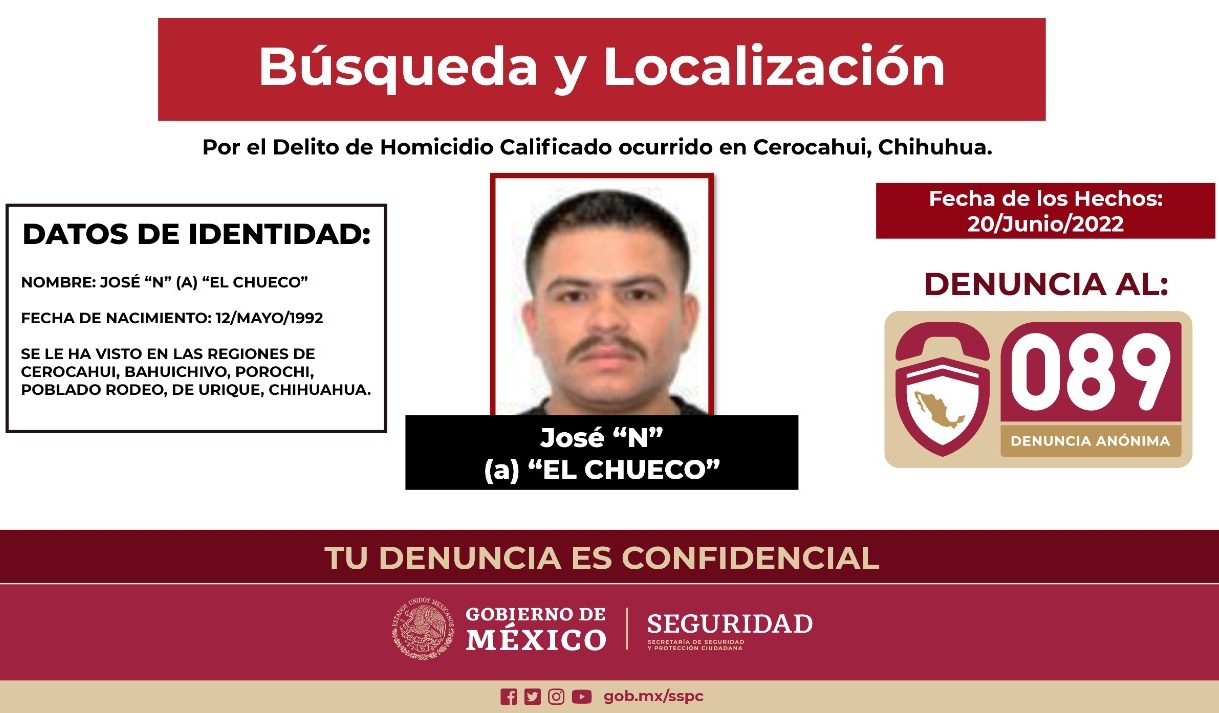 Activan cédula de búsqueda del asesino de sacerdotes en Chihuahua