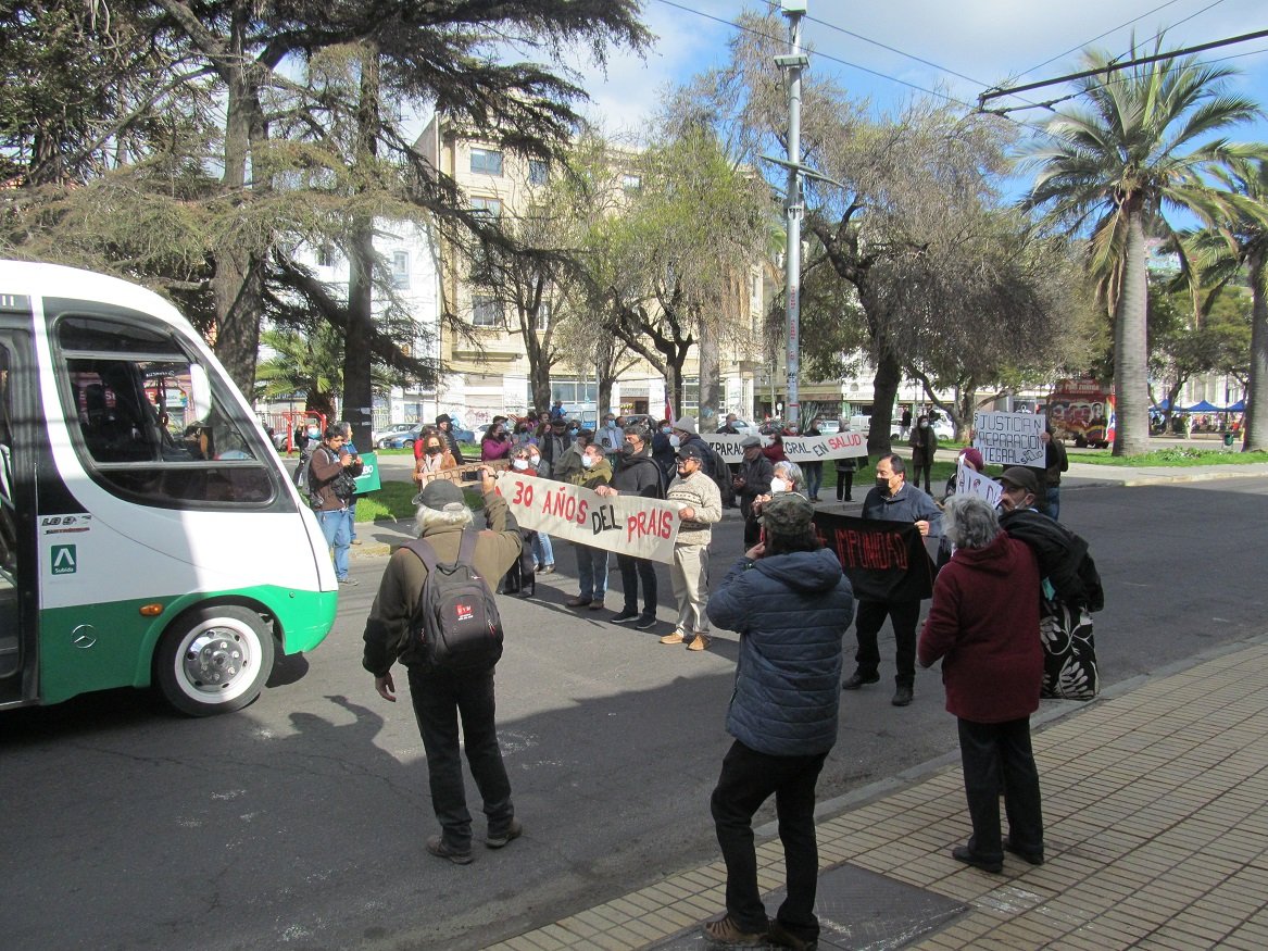 Usuarias y usuarios del PRAIS se movilizaron en Valparaíso por el derecho a una salud digna