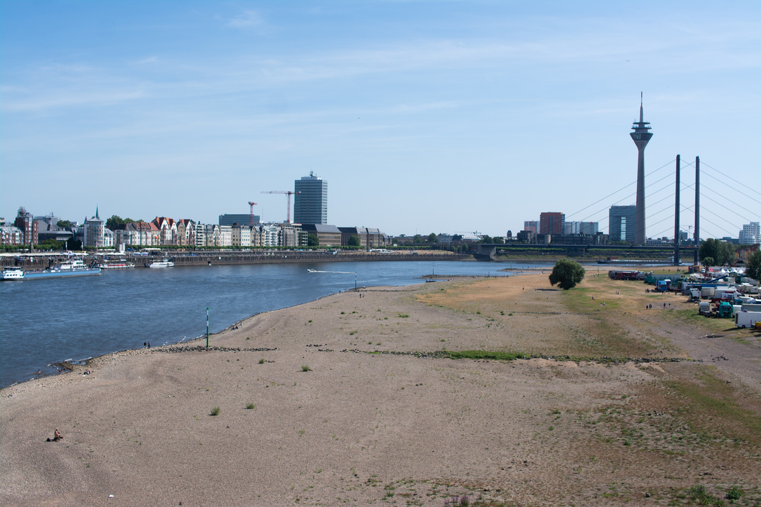 Uno de los ríos más caudalosos de Europa se está secando en medio de la ola de calor