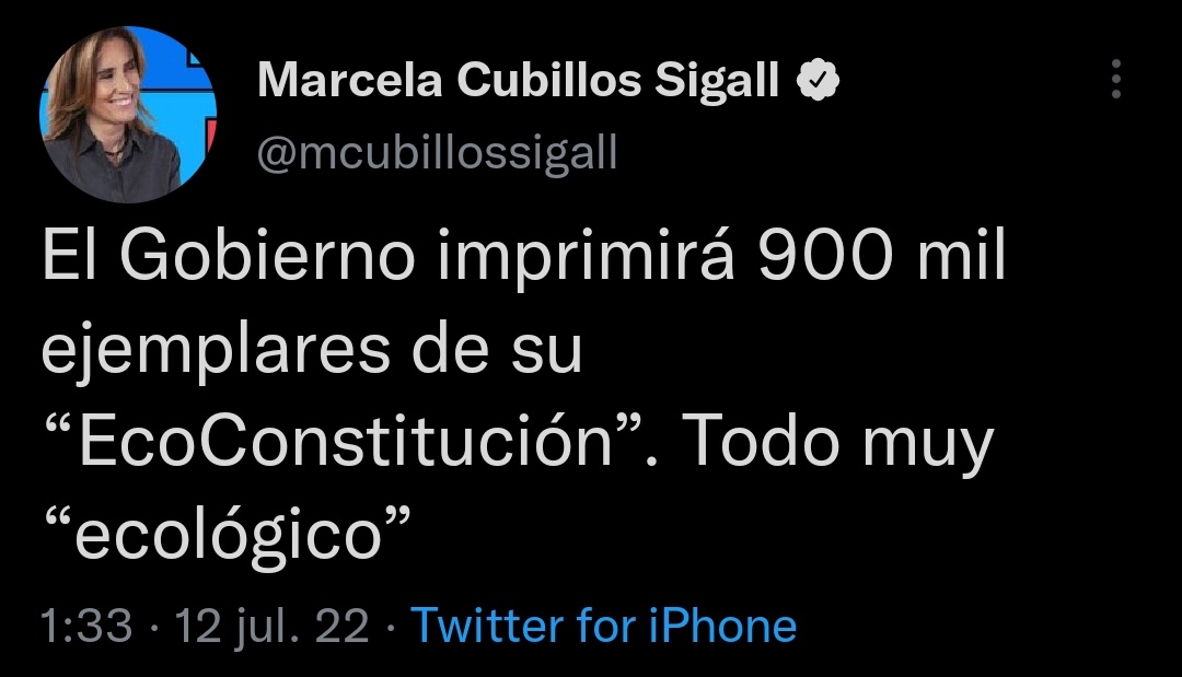 Hipócritas: Ambientalista Pamela Poo despedaza a Cubillos y Alemparte por criticar impresión de 900 mil ejemplares de la nueva Constitución