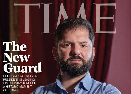 Gabriel Boric en portada de la revista Time: «El presidente millenial de Chile es un nuevo tipo de líder de izquierda»