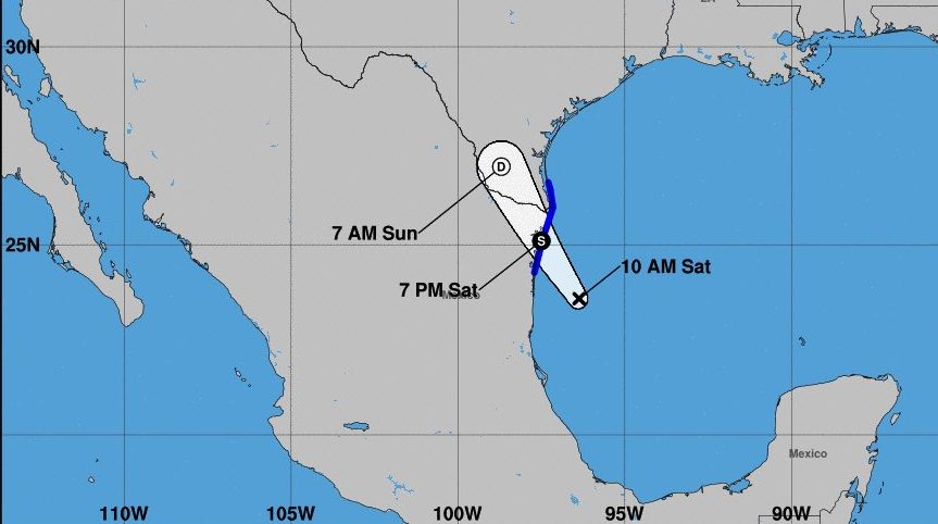 Se acerca a Tamaulipas potencial ciclón tropical Cuatro