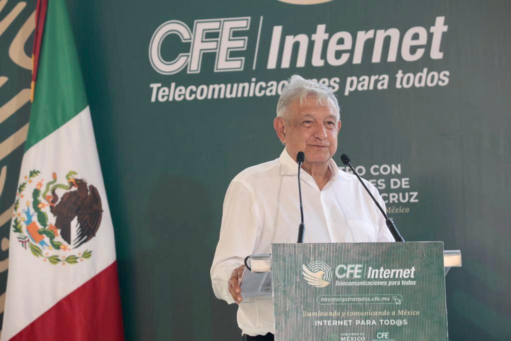 Para 2024 se contará con cobertura total de internet en todo México: AMLO