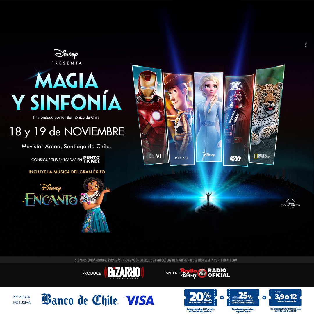 Disney trae Magia y Sinfonía al Movistar Arena