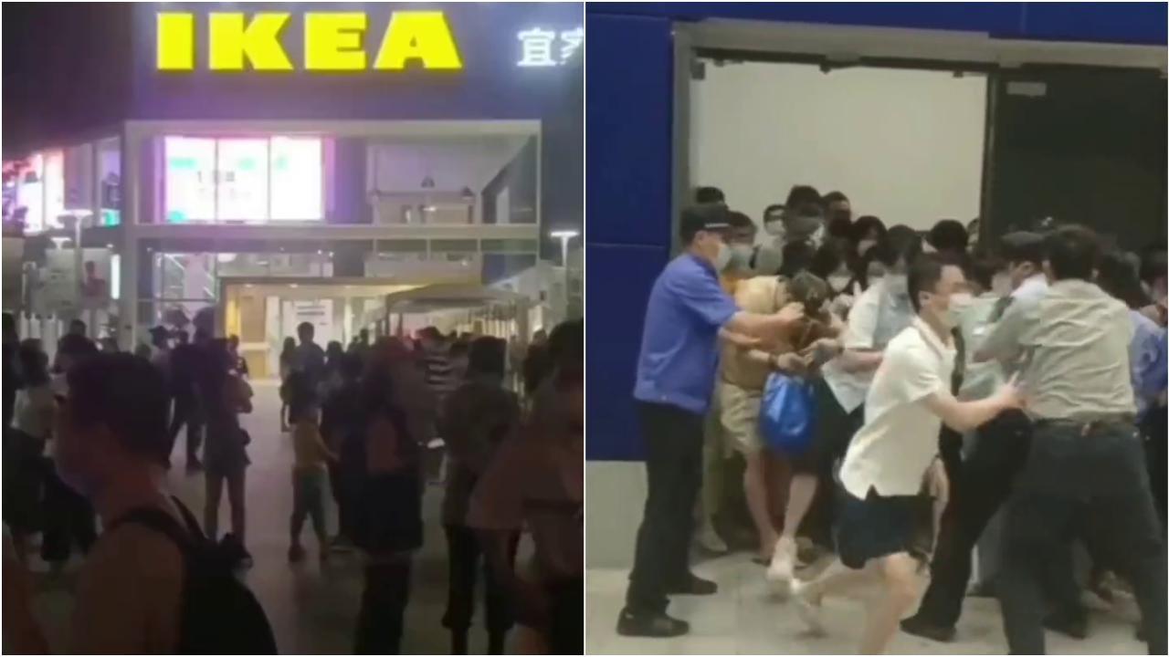 Pánico en tienda Ikea de China: quisieron confinar a los clientes por un caso de covid