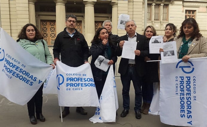 Profesores y profesoras presentan querella criminal contra empresario activista del rechazo que amenazó de muerte