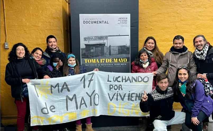 Estrenan documental sobre la vida de 178 familias en la Toma 17 de Mayo de Cerro Navia