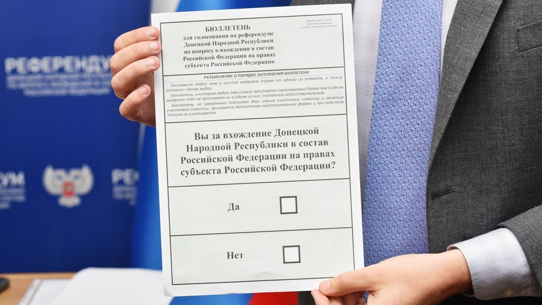Comienzan referéndums en las repúblicas del Donbass, Jersón y Zaporozhie para unirse a Rusia