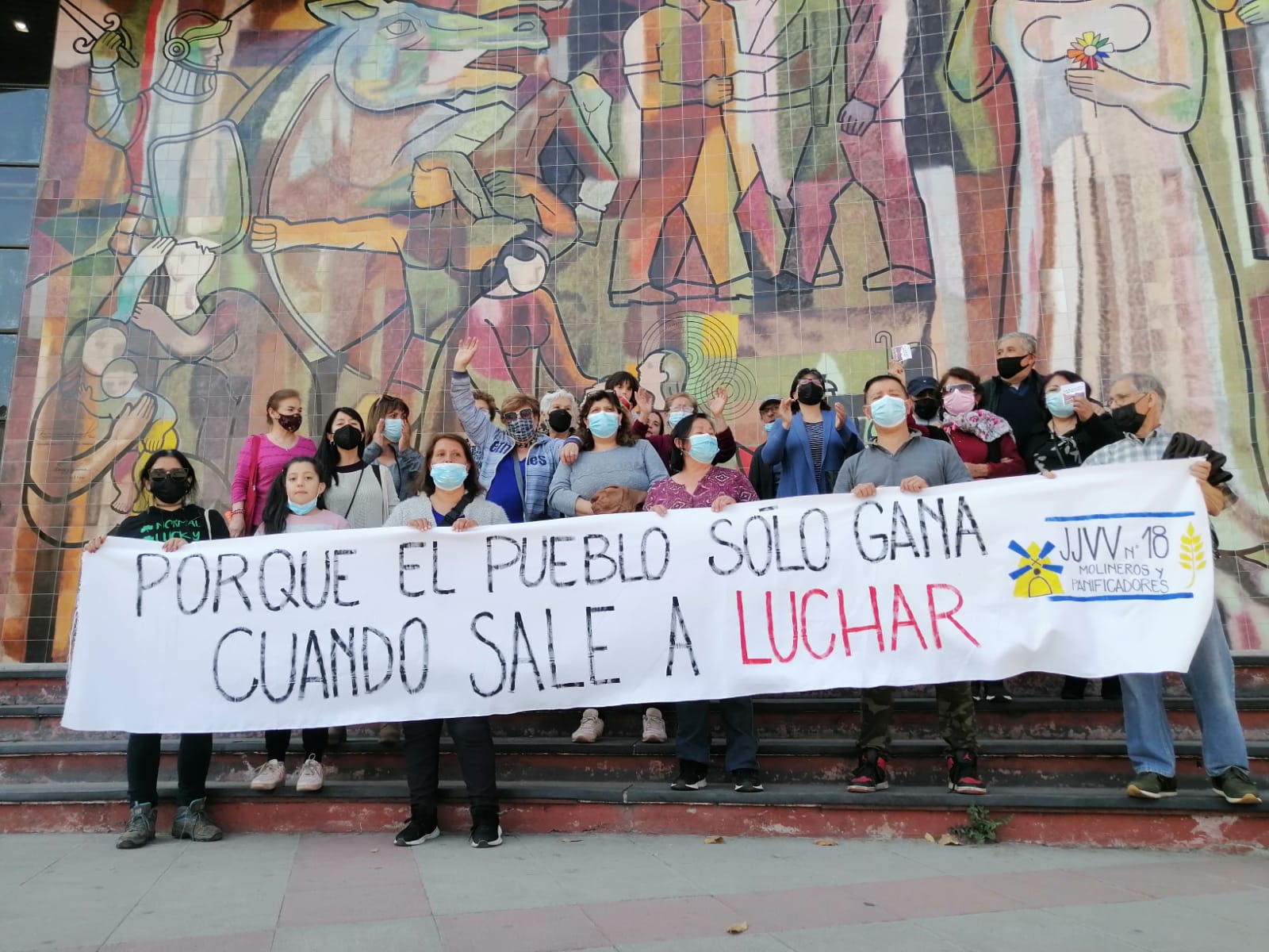 Pobladores de San Miguel protestaron por retraso en entrega de plaza: «Municipio debe terminar los trabajos prometidos»
