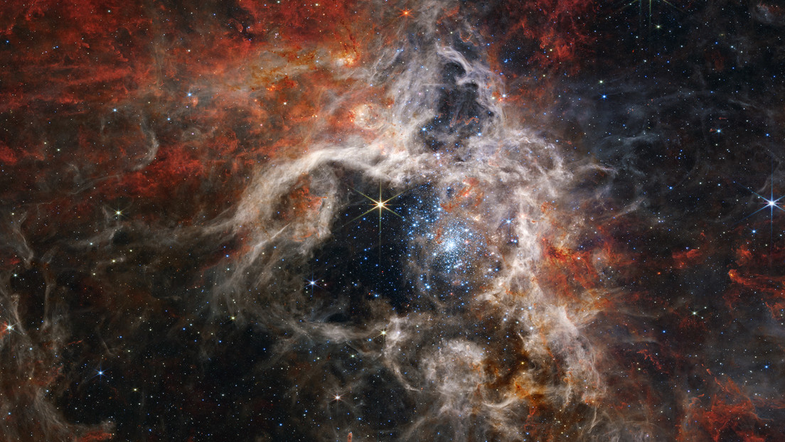 El James Webb captó una «tarántula» cósmica gigante