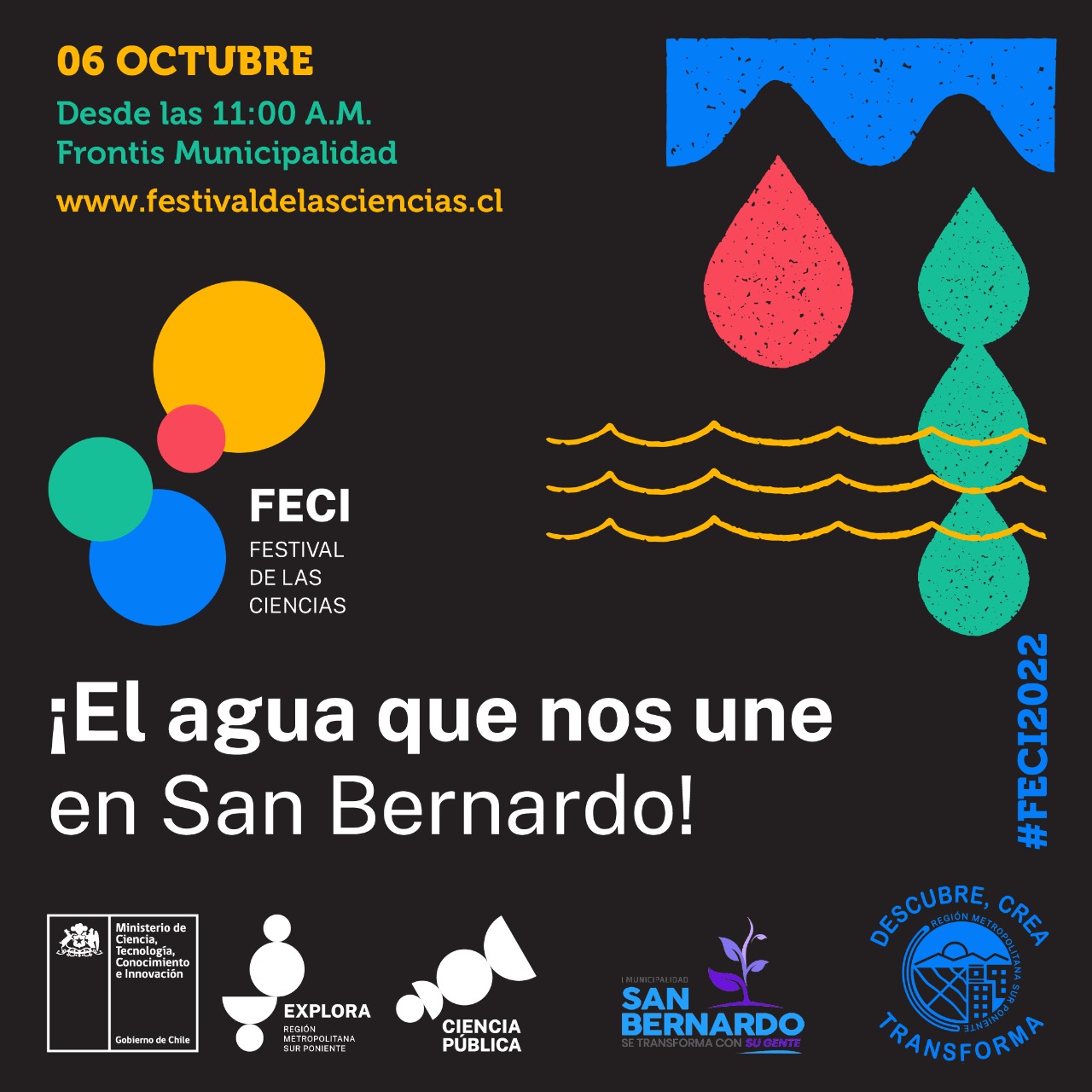 Festival de las Ciencias 2022 llegará a la comuna de San Bernardo con teatro, magia y música clásica