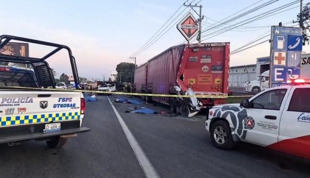 Accidente en Guanajuato deja siete muertos
