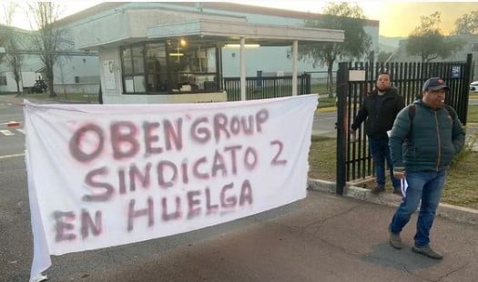 Huelga en trasnacional Oben Group: trabajadores denuncian jornadas laborales sobrehumanas