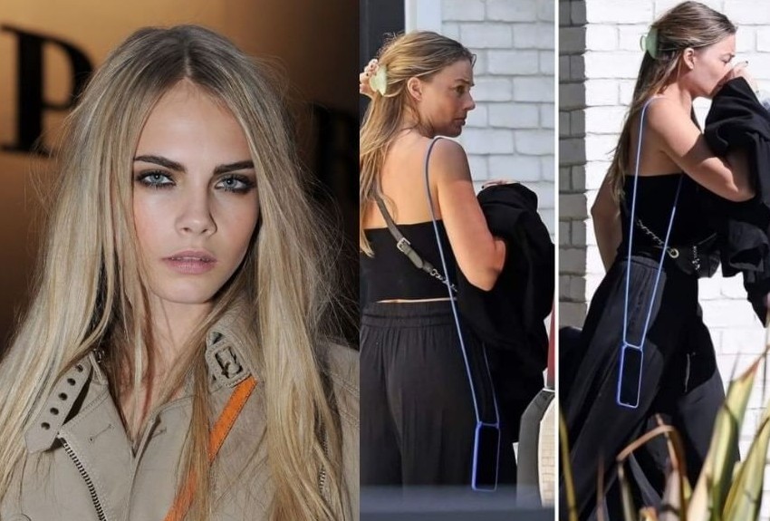 Captan a Margot Robbie llorando tras salir de la casa de Cara Delevingne: la modelo británica estaría atravesando por un difícil momento