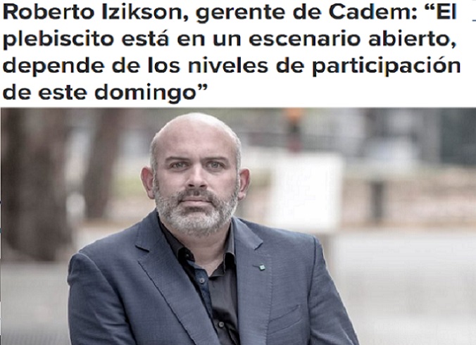 El escándalo de las encuestas en Chile: Ahora, gerente de Cadem dice que “el plebiscito está en un escenario abierto”