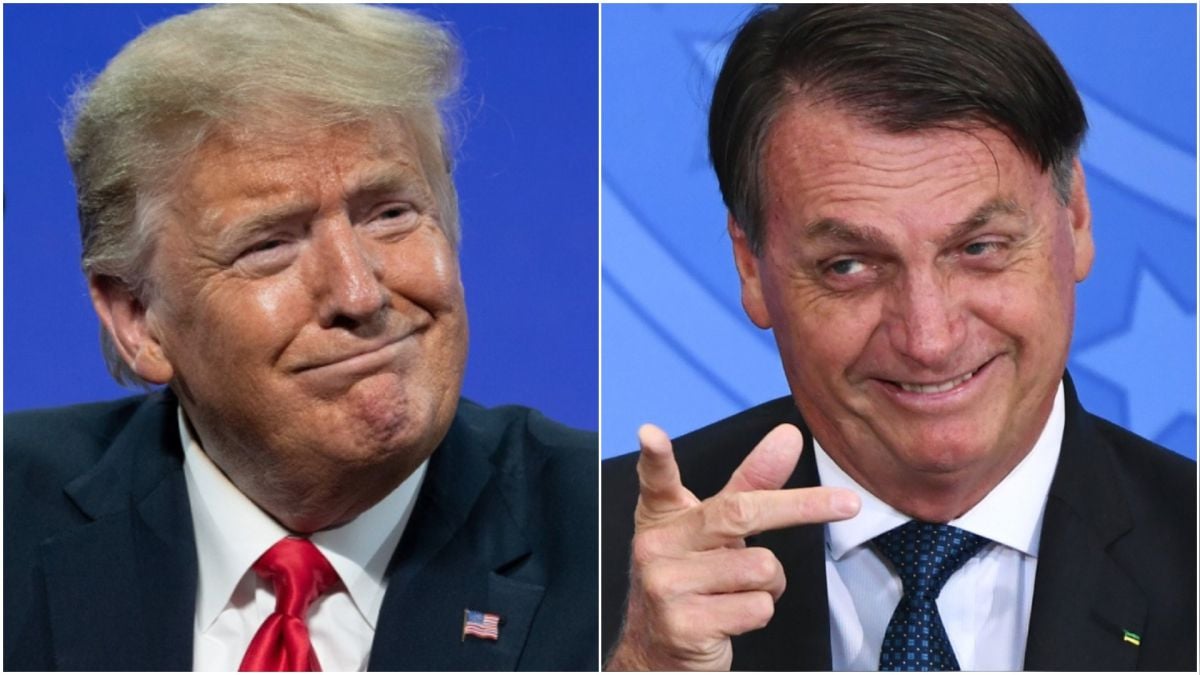 Trump llama a brasileños a reelegir a Bolsonaro