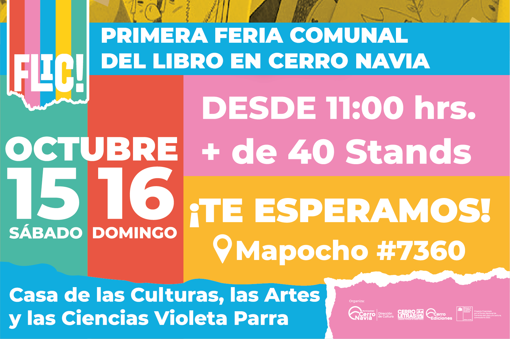 Se inaugura FLIC: la Primera Feria del Libro Comunal en Cerro Navia