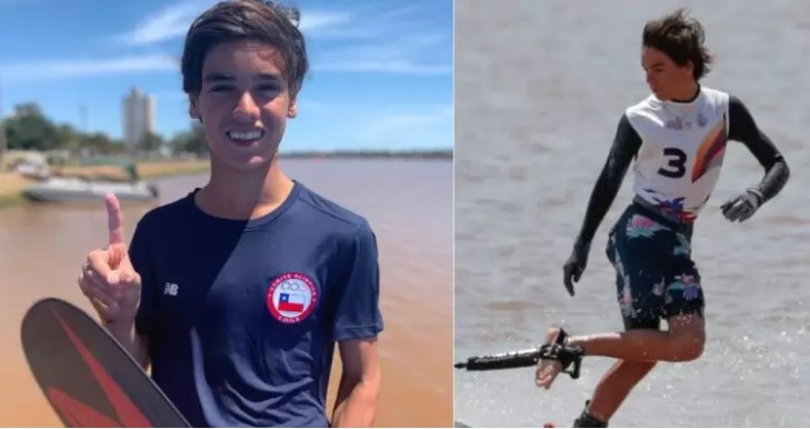 ¡Deportistas chilenos siguen haciendo historia en Suramericanos!: Matías González, con solo 14 años, alcanza el oro en esquí náutico