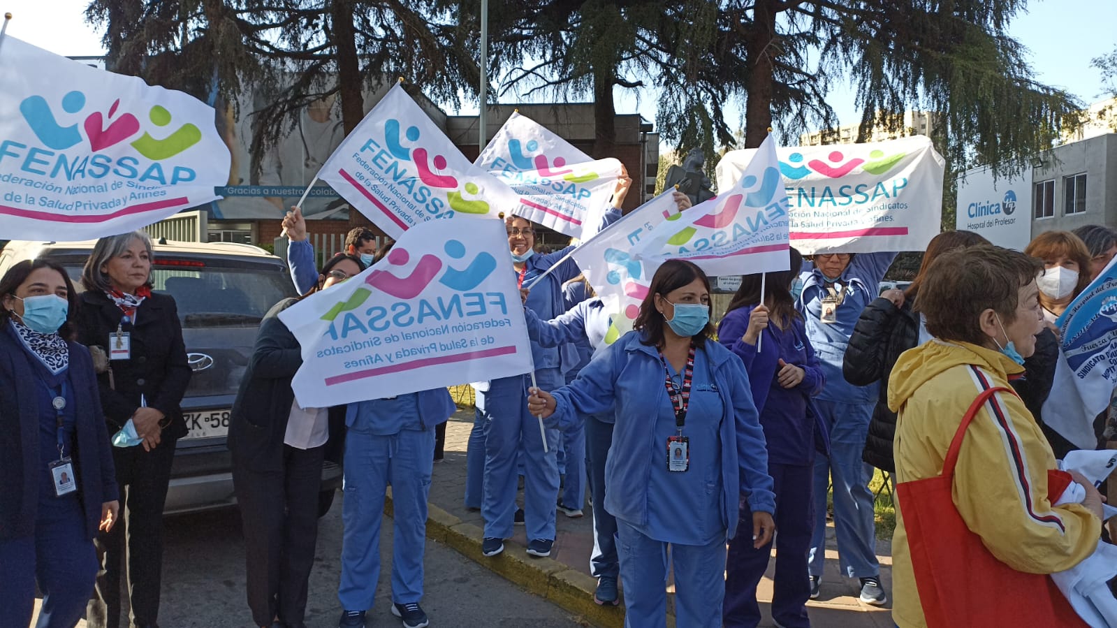 Trabajadoras de la salud privada se manifestaron por su derecho a Descanso Reparatorio por Covid-19: Beneficio sólo se aplicó al sistema público