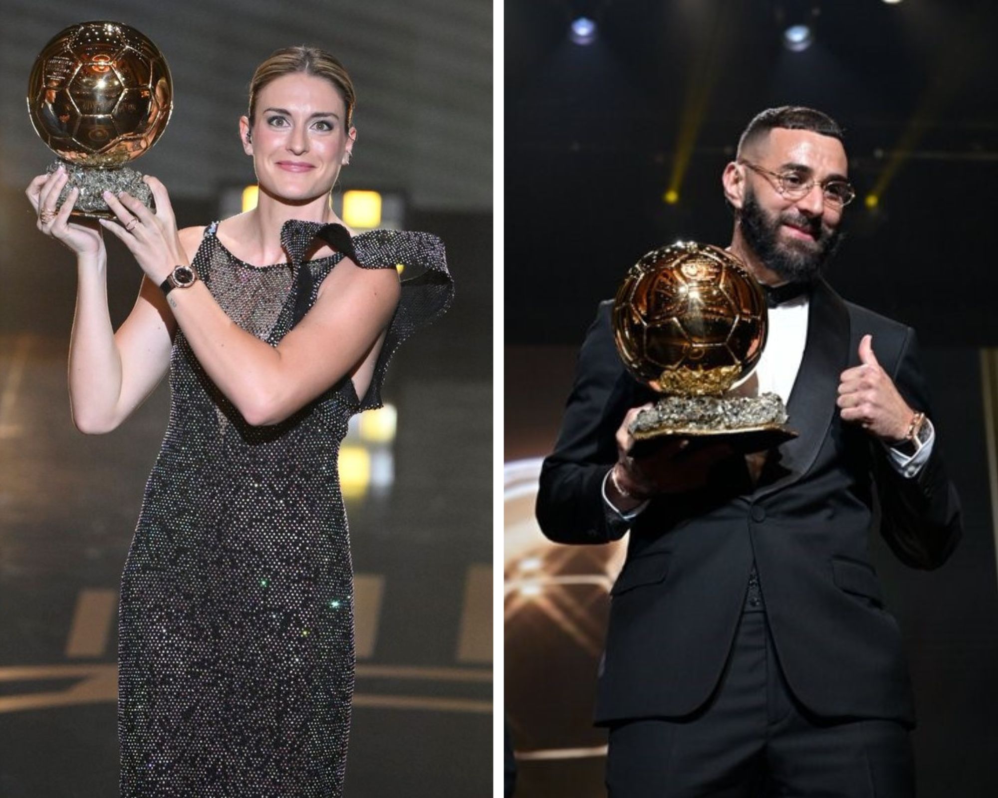 Alexia Putellas y Karim Benzema obtienen Balón de Oro