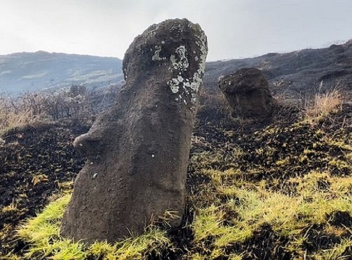 Incendio causó daños irreparables a moais en Rapa Nui: Acusan intencionalidad en el siniestro