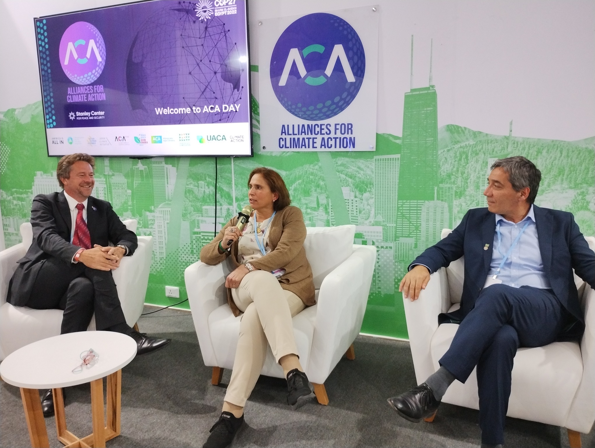 COP27: Alcaldesa de Peñalolén y alcalde de Independencia compartieron experiencias de acción climática en sus comunas