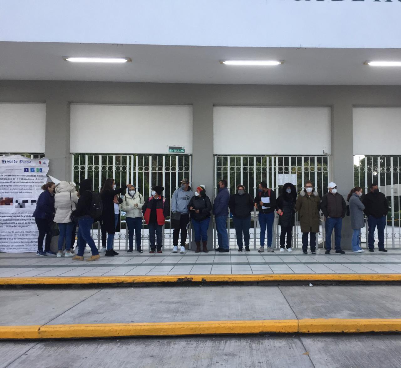 Comunidad del Tecnológico de Huejotzingo se manifiesta contra irregularidades universitarias