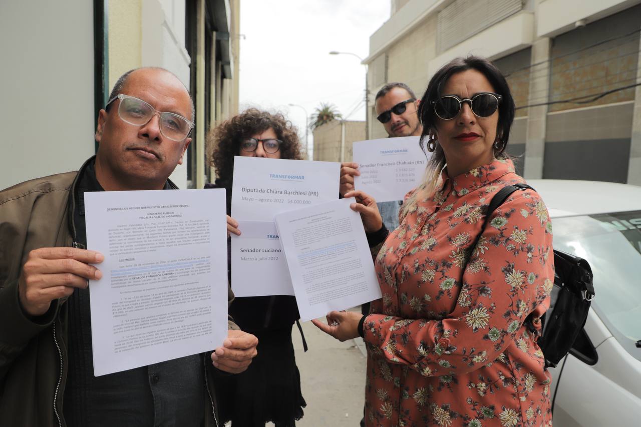 Movimiento Transformar ingresa requerimiento de investigación por uso fraudulento de dineros públicos contra parlamentarios de Valparaíso
