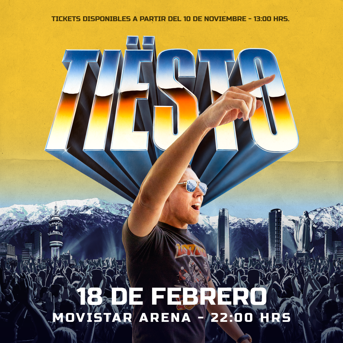 Tiësto anuncia su esperado regreso a Chile
