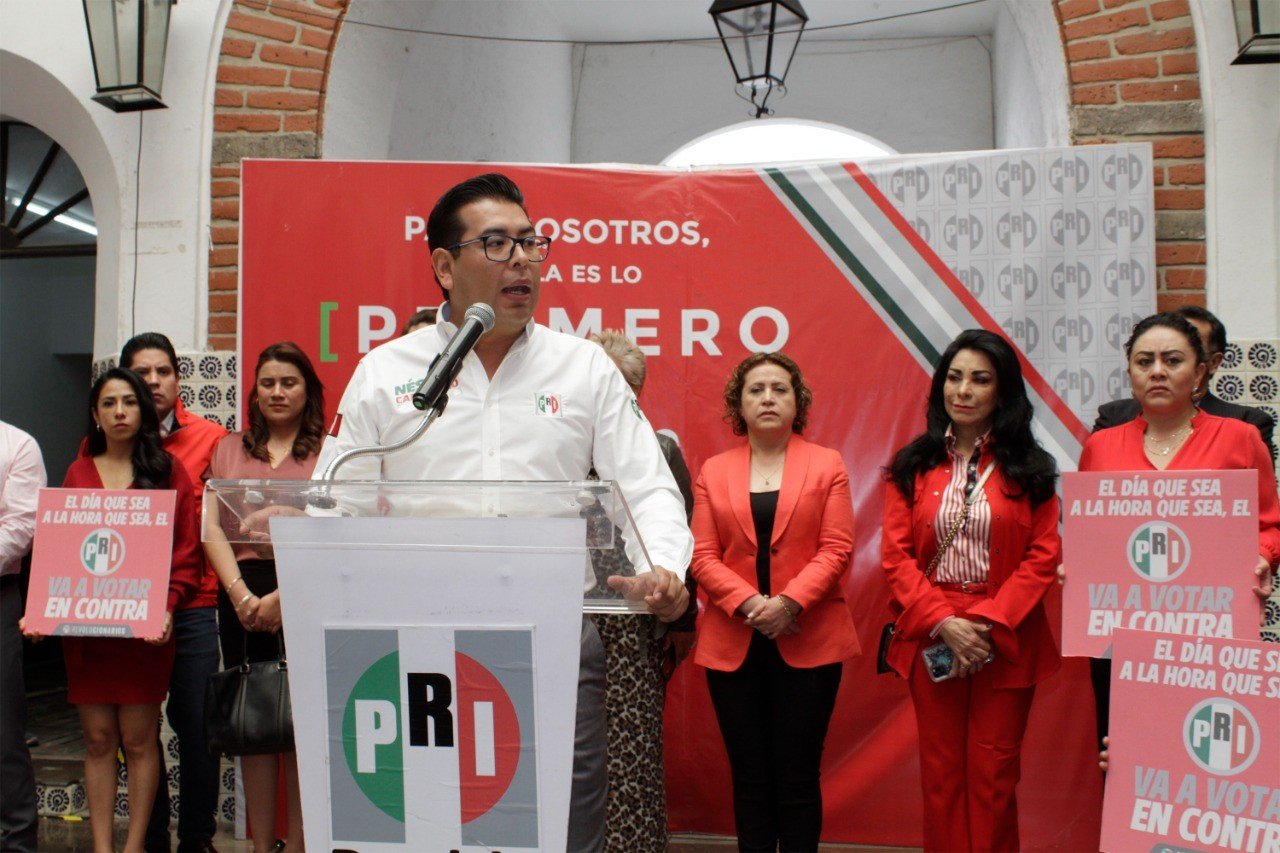 PRI Puebla mantiene postura y votará en contra de la reforma electoral