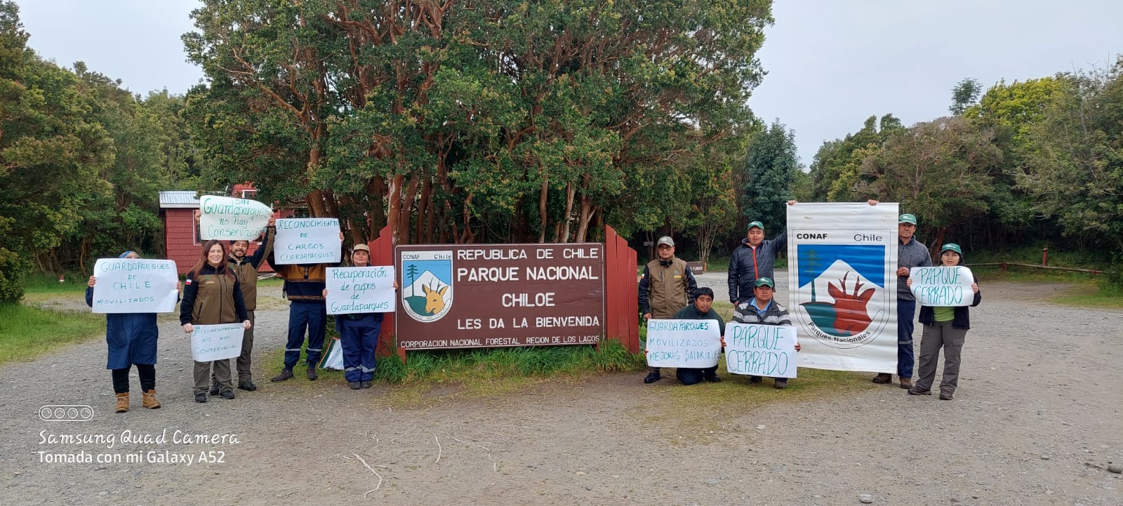 Guardaparques movilizados advierten: «Déficit presupuestario pone en riesgo conservación del patrimonio natural y cultural del país»