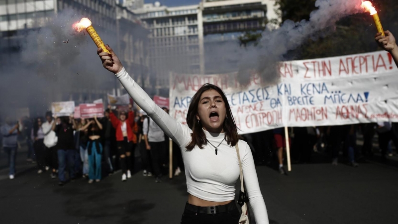 Crisis energética: trabajadores griegos fueron a huelga nacional para exigir mejores salarios