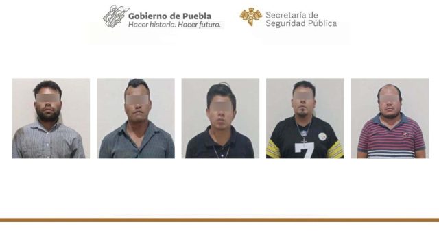 Capturan a banda de asaltantes a transporte público en el mercado Morelos