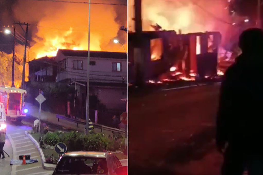 Incendio registrado en Tomé se habría originado por falla eléctrica