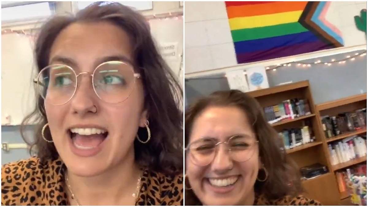 Maestra pedía a sus alumnos “jurar lealtad” a la bandera LGBT