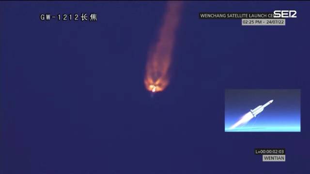 Caída de restos de cohete espacial chino obliga al cierre parcial del espacio aéreo en España