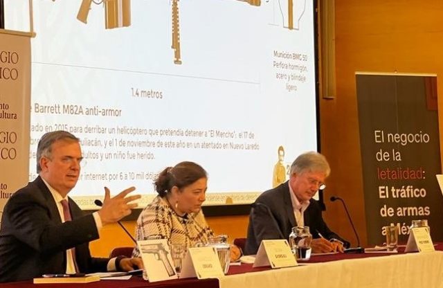 Señala Ebrard «pandemia de armas» proveniente de Estados Unidos