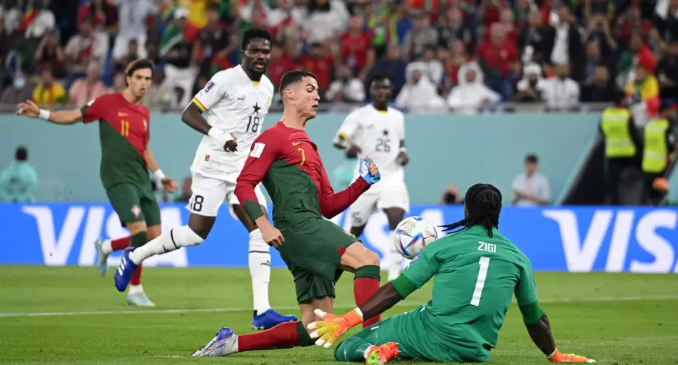 Cristiano Ronaldo hizo historia tras alcanzar récord en un mundial: Portugal venció a Ghana 3-2 y lidera el Grupo H