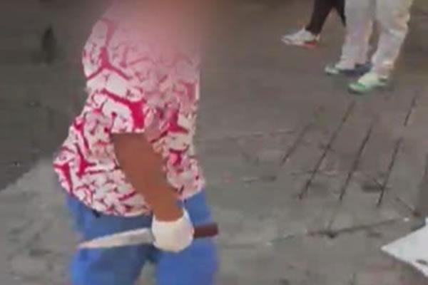 Santiago: Detienen a madre de niños que amenazaban a otras personas con cuchillos en pleno Paseo Ahumada