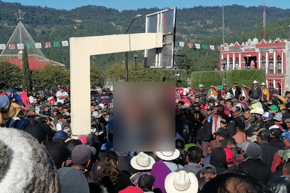 Cuelgan a 4 presuntos ladrones en Chiapas