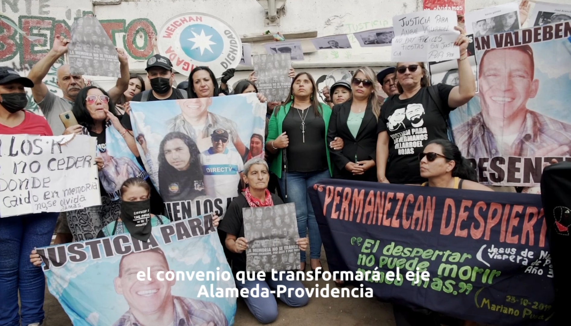 Senadora Fabiola Campillai, familiares y sobrevivientes de violaciones a los DDHH critican convenio de transformación Alameda-Providencia