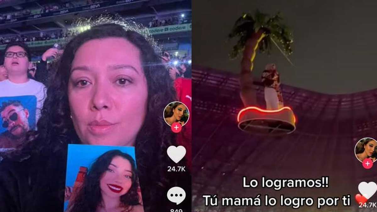 Madre cumple el sueño de su hija fallecida de ver a Bad Bunny