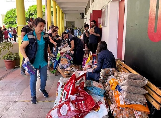 Centros de ayuda para damnificados por mega incendio en Viña del Mar