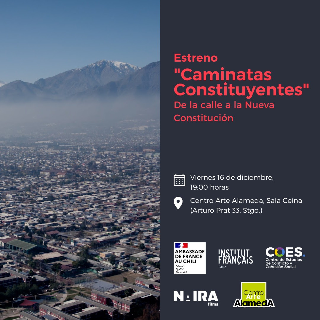 «Caminatas constituyentes»: Serie documental sobre la revuelta y la nueva Constitución llega al Centro Arte Alameda de Santiago