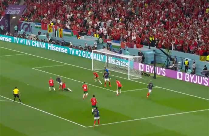 Francia se pone en ventaja ante Marruecos 1-0: semifinal de Qatar 2022 | VIDEO