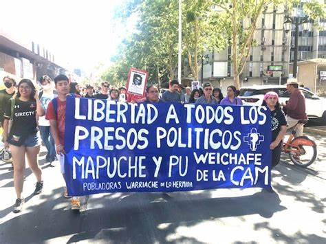 Chile. Marcha DDHH: Todas las voces claman por la libertad de los presos políticos de la revuelta y los mapuche