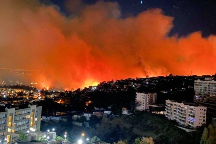 Conaf confirma que incendio en Viña del Mar tuvo «origen humano»